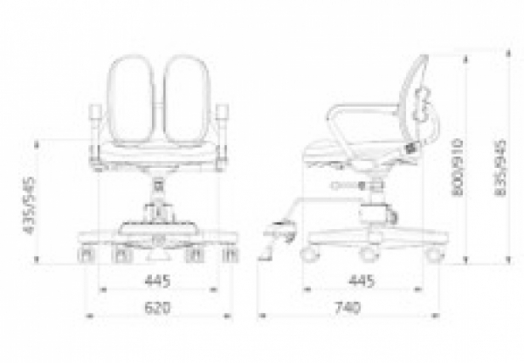Детское Кресло DUOREST DUOKIDS DR-280DDS MILKY BLUE - 5